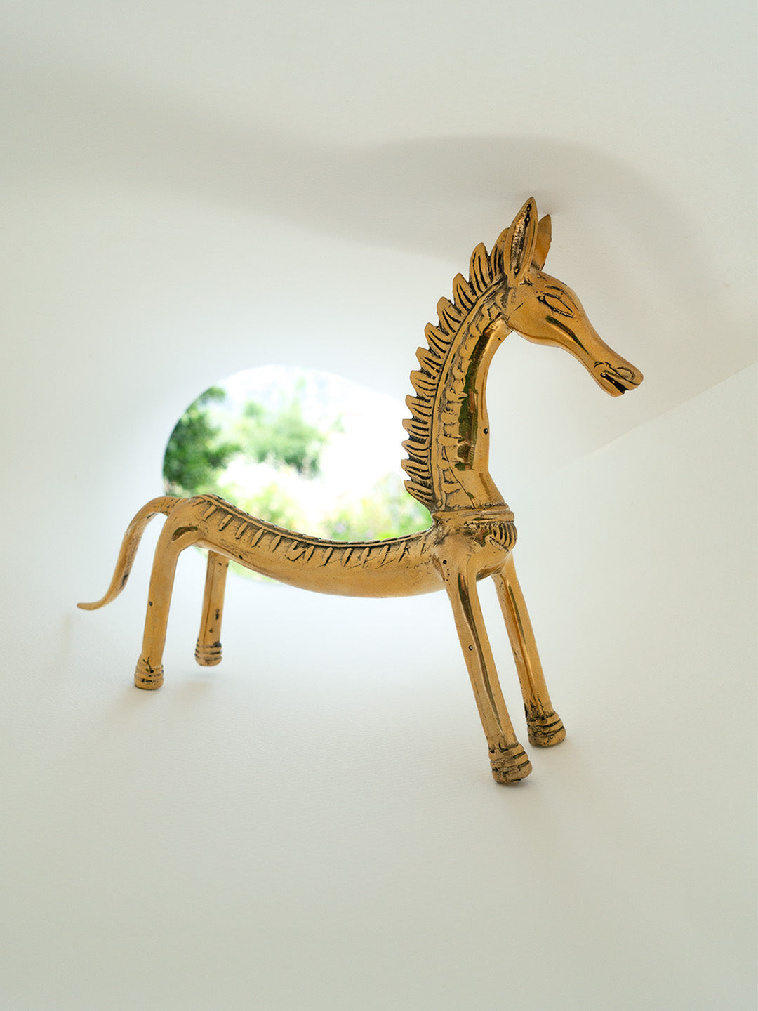 ŞANS ATI PİRİNÇ DÖKÜM BİBLO 20X14X6 CM